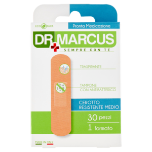 Dr Marcus Pronta Medicazione Cerotto Resistente Medio 1 Formato 30 Pz