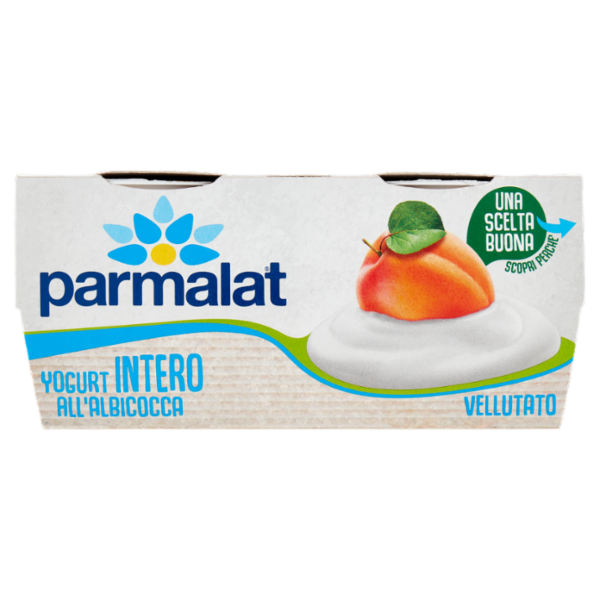 parmalat Yogurt Intero all'Albicocca Vellutato 2 x 125 g