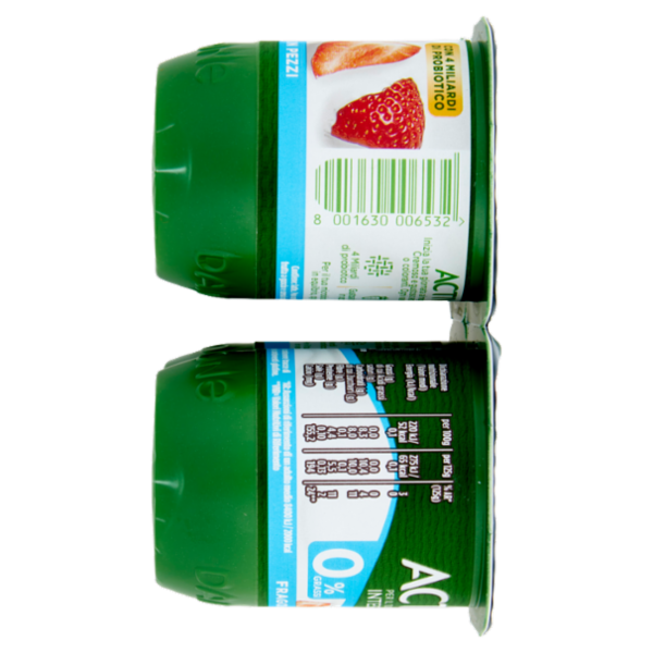 ACTIVIA Yogurt con Probiotico Bifidus, 0% Grassi, gusto Fragola, 4x125g