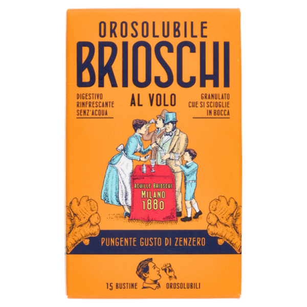 Brioschi Orosolubile al Volo Pungente Gusto di Zenzero 15 x 1 g