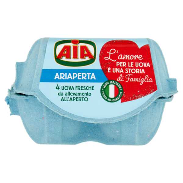 Aia Ariaperta 4 Uova Fresche da allevamento all'Aperto 220 g