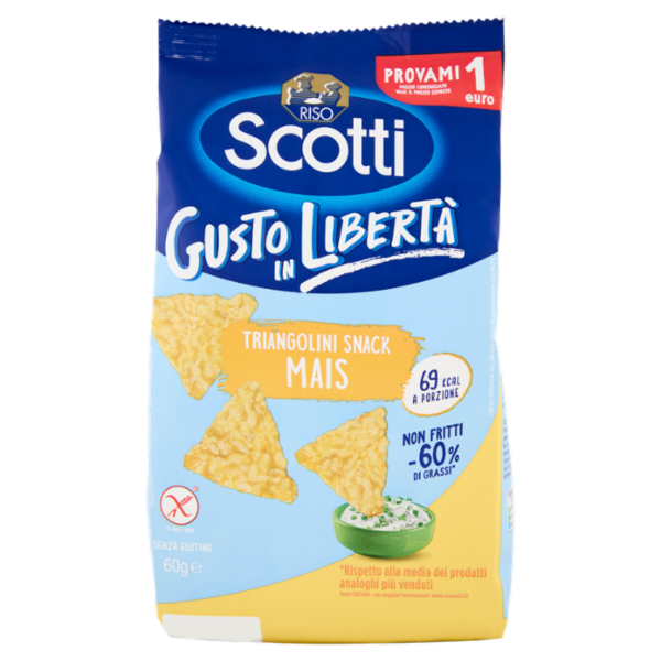 Riso Scotti Triangolini Snack Mais 60 g