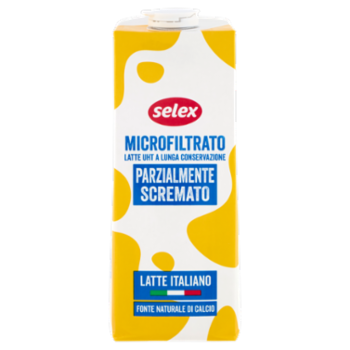 Selex Latte Uht Microfiltrato Parzialmente Scremato 1 L
