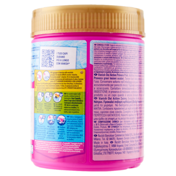 Vanish Oxi Action Multipower Polvere rosa Smacchiatore bucato 500 g