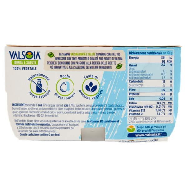 Valsoia Bontà e Salute Yosoi Stracciatella 2 x 125 g