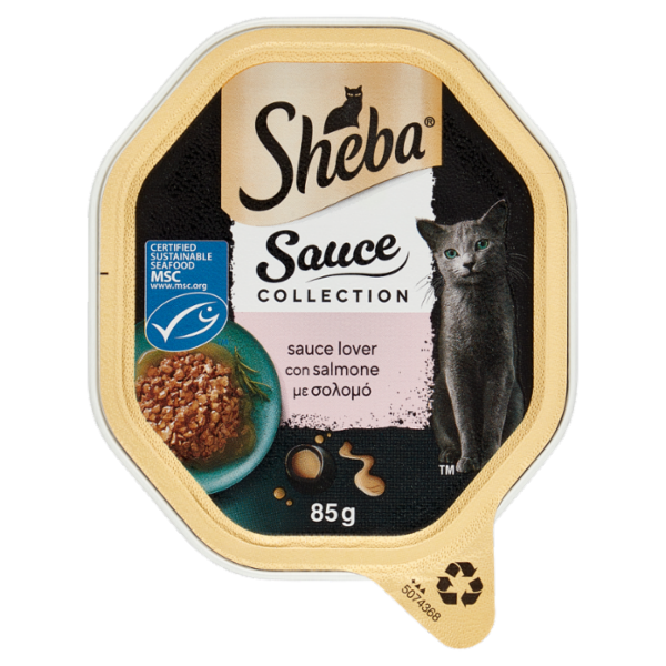 Sheba Sauce Collection in salsa cibo umido gatto sauce lover con Salmone 85g