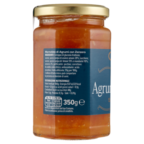 Consilia Optima Marmellata di Agrumi con Zenzero 350 g