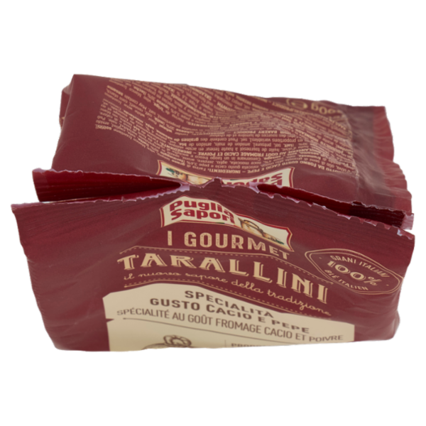 Puglia Sapori I Gourmet Tarallini Specialità Gusto Cacio e Pepe 200 g