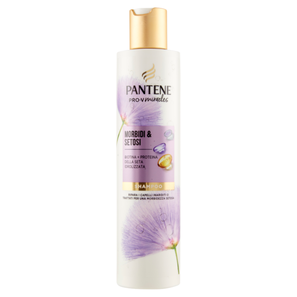 Pantene Shampoo Miracles Morbidi & Setosi con Biotina + Proteina della Seta Idrolizzata 225 ml