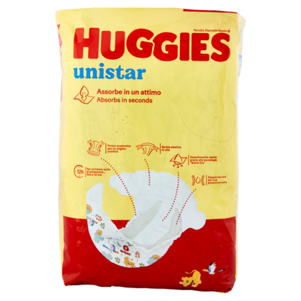 Huggies unistar Pannolini 6 15-30 Kg 12 pz