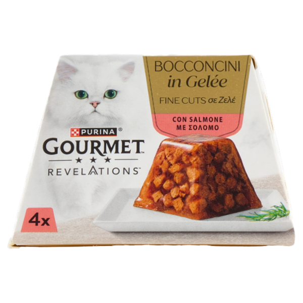 PURINA GOURMET Revelations Bocconcini in Gelée con Salmone 4 x 57 g