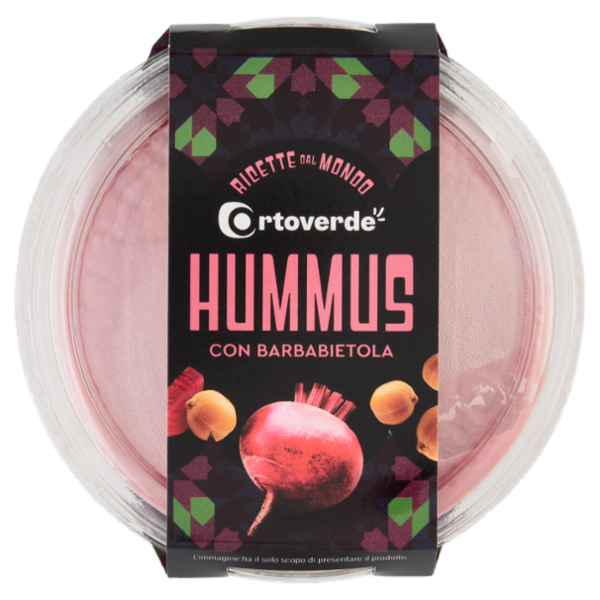 Ortoverde Ricette dal Mondo Hummus con Barbabietola 175 g
