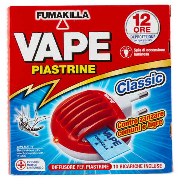 VAPE Elettroemanatore Piastrine Classic + 10 Ricariche