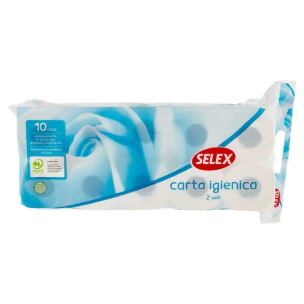 Selex Carta Igienica 2 Veli 10 Rotoli