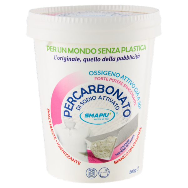 Smapiù Percarbonato di Sodio Attivato Bianco Splendente 500 g