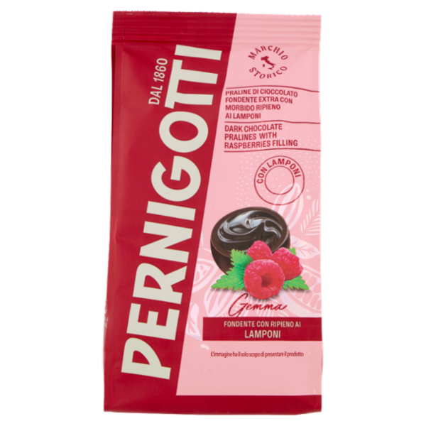 Pernigotti Gemma Fondente con Ripieno ai Lamponi 140 g