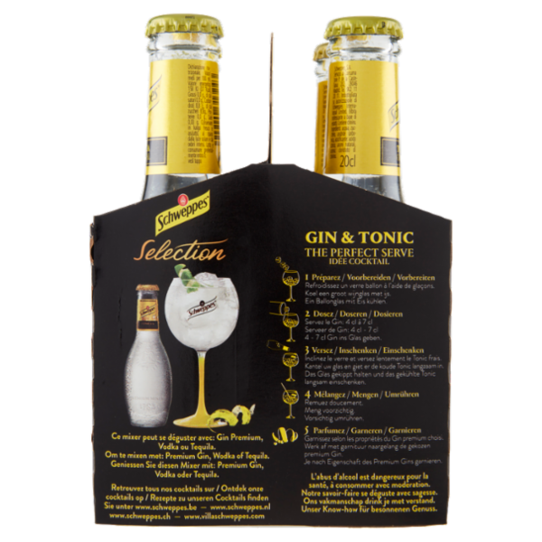 Schweppes Selection Tonic & Touch of Lime 4 x 20 cl