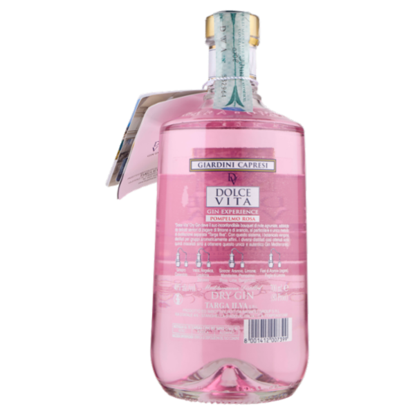 Dolce Vita Giardini Capresi Dry Gin Pompelmo Rosa 700 ml