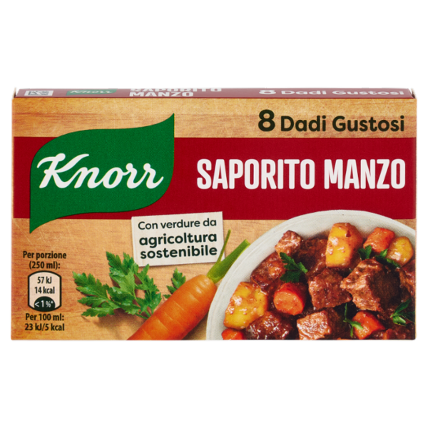 Knorr Saporito Manzo 8 Dadi 80 g