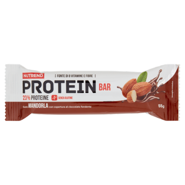 Nutrend Protein Bar Gusto Mandorla con copertura al cioccolato fondente 55 g