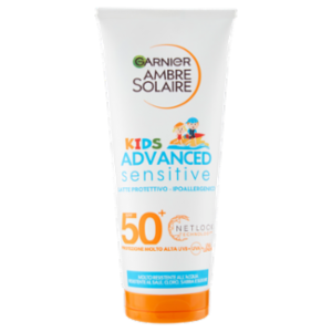Garnier Ambre Solaire Sensitive Advanced Kids Latte Solare IP50, 200 Ml