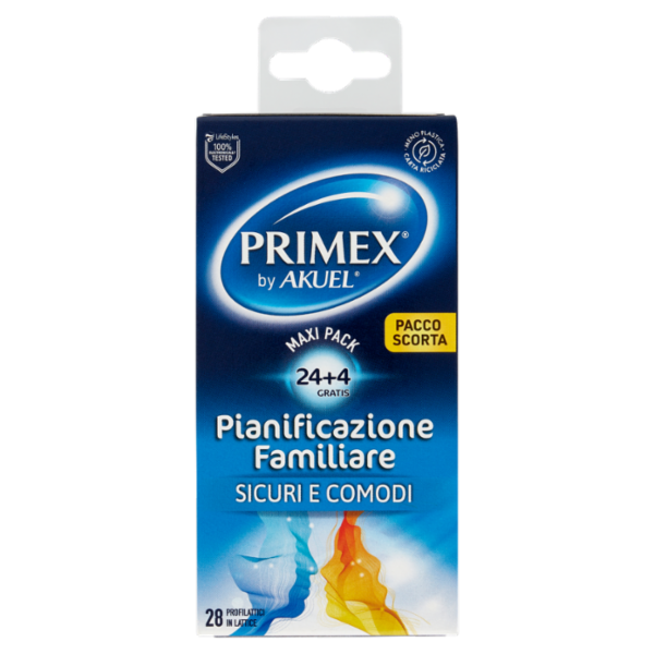 Primex Pianificazione Familiare Profilattici in Lattice 28 pz