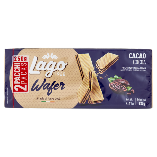 Lago Wafer Cacao 2 x 125 g