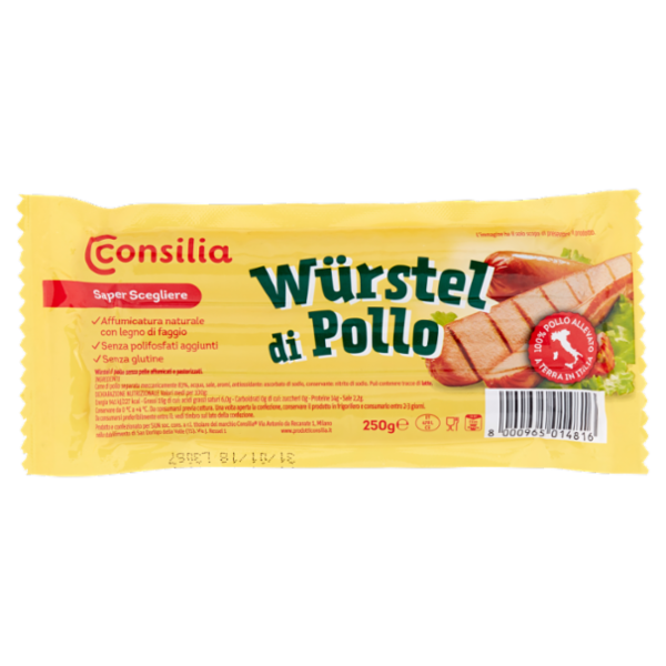 Consilia Saper Scegliere Würstel di Pollo 250 g