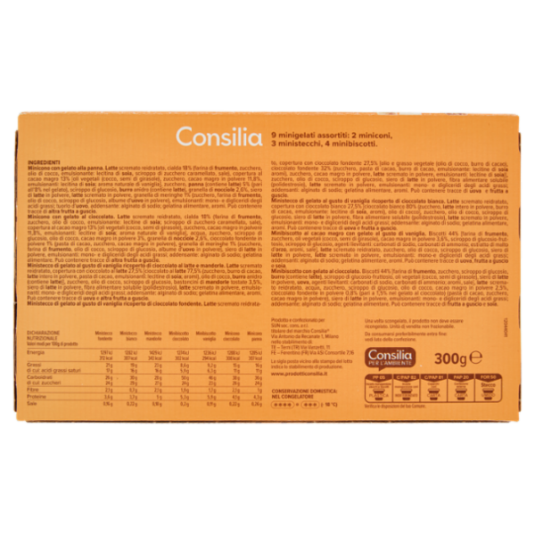 Consilia 9 Minigelati Assortiti 300 g