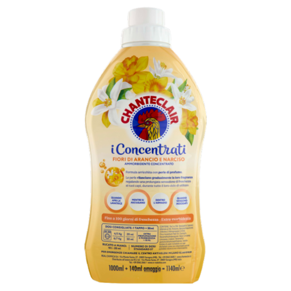Chanteclair i Concentrati Fiori di Arancio e Narciso Ammorbidente Concentrato 1140 ml