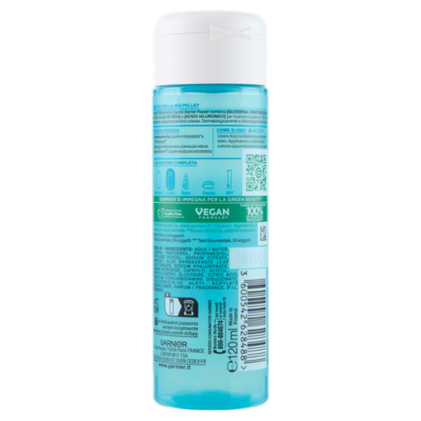 Garnier Hyaluron Trattamento Liquido Barrier Repair 12% Glicerina + Pantenolo, 120 ml
