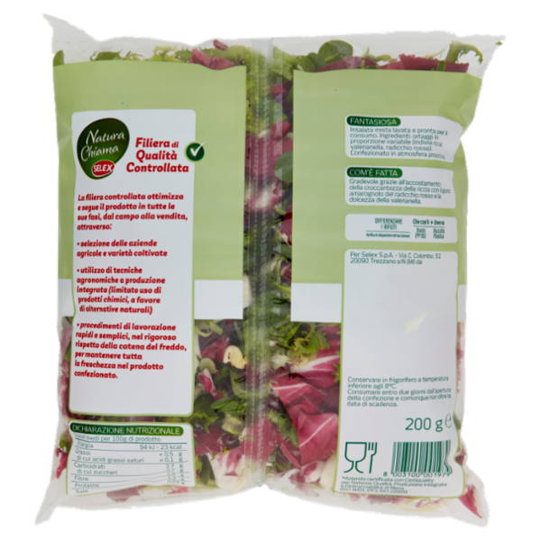 Selex Natura Chiama Insalata Fantasiosa Lavata e Pronta per il Consumo 200 g