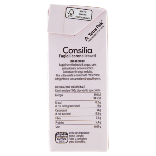 Consilia Fagioli Corona Lessati 380 g