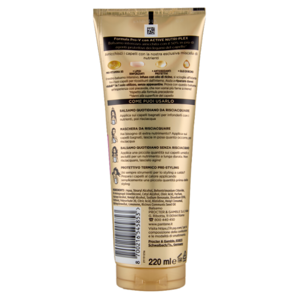 Pantene Pro-V Ricci Perfetti Balsamo Intensivo 3 Minute Miracle 220 ml