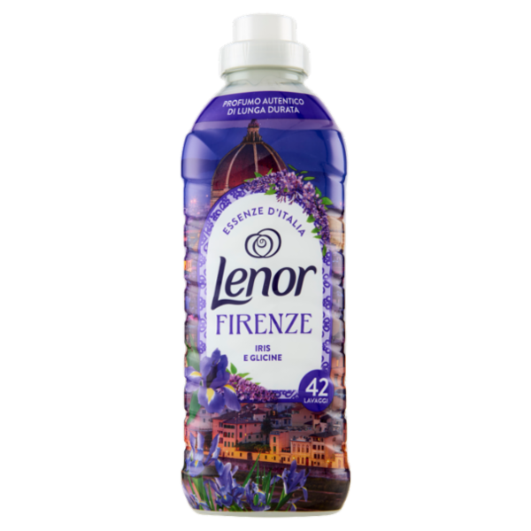 Lenor Essenze D'Italia Firenze Ammorbidente Concentrato Iris e Glicine, 42 Lavaggi 882 ml