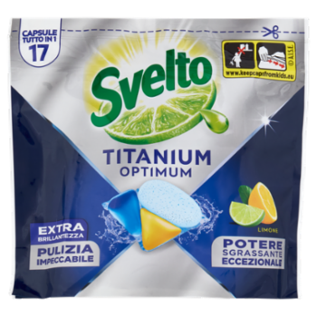Svelto Titanium Optimum 17 Capsule Tutto In 1 Limone 255 g