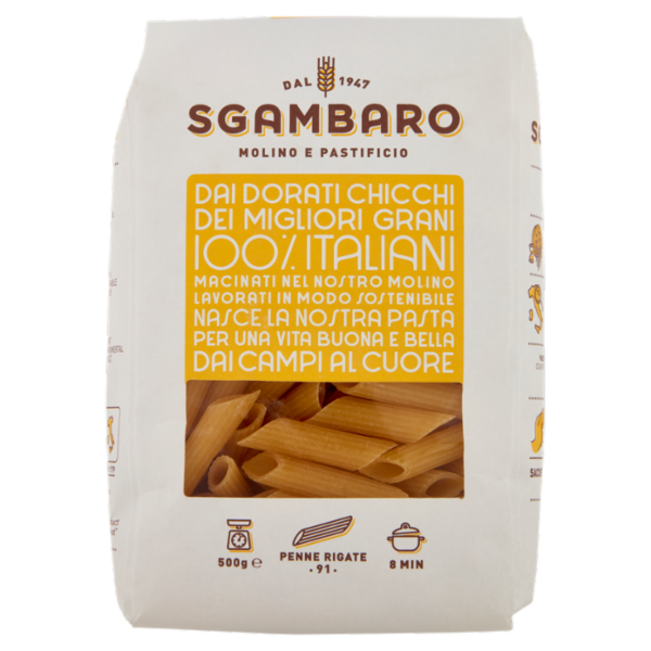 Sgambaro Penne Rigate N°91 500 g