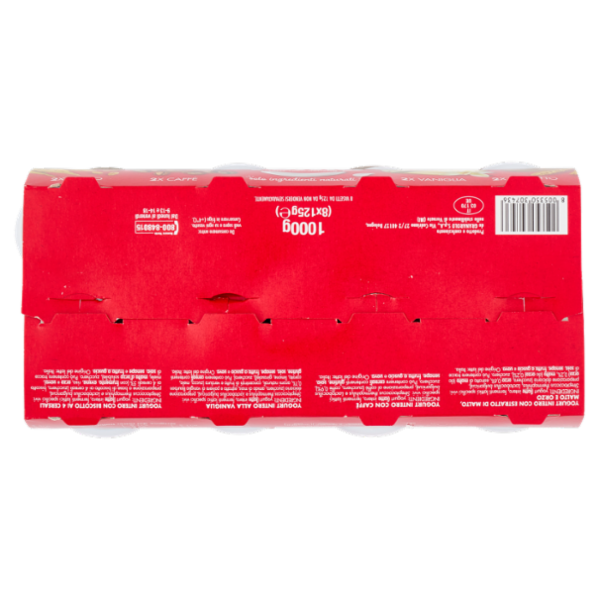 Yomo Yogurt Intero Malto, Caffè, Vaniglia, Biscotto 8 x 125 g