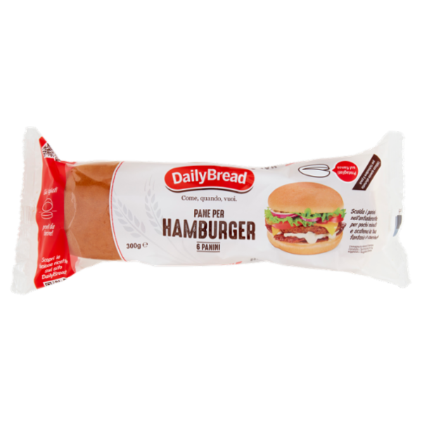 DailyBread Pane per Hamburger Panini 6 x 50 g