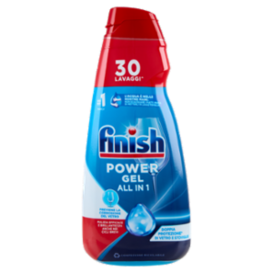 Finish Power Gel Stoviglie Protette Liquido Lavastoviglie 30 Lavaggi 600 Ml