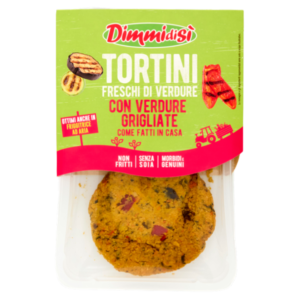 DimmidiSì Tortini Freschi di Verdure con Verdure Grigliate 2 x 80 g