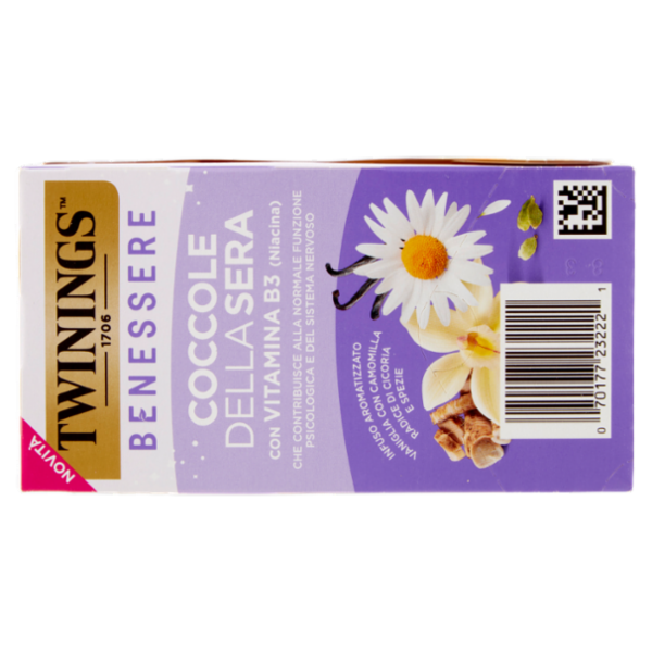 Twinings Benessere Coccole della Sera Infuso Aromatizzato 18 x 1,5 g