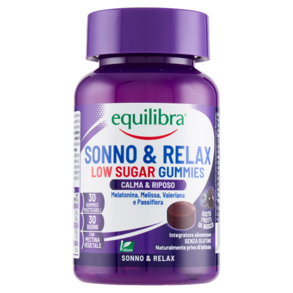 equilibra Sonno & Relax Low Sugar Gummies 30 gummies 90 g