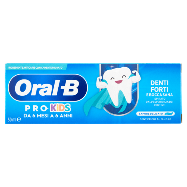 Oral-B Pro-Kids da 6 Mesi a 6 Anni Dentifricio al Fluoro 50 ml