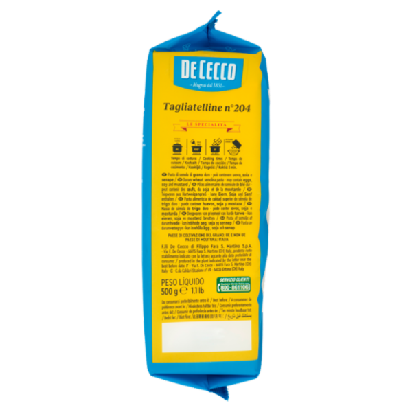 De Cecco Le Specialità Tagliatelline n°204 500 g