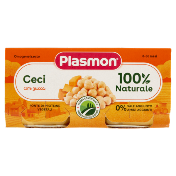 Plasmon Omogeneizzato Ceci con zucca 2 x 80 g