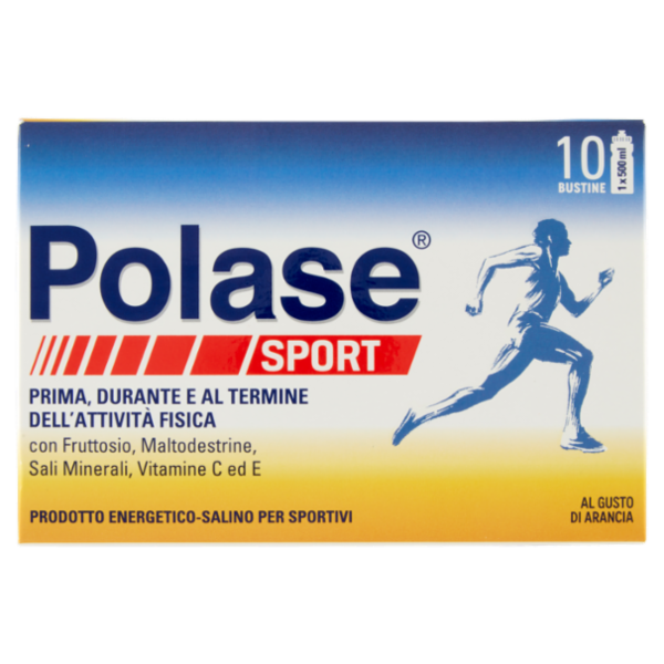 Polase sport integratore energetico Sali minerali con vitamina C magnesio e potassio 10 bustine 200g