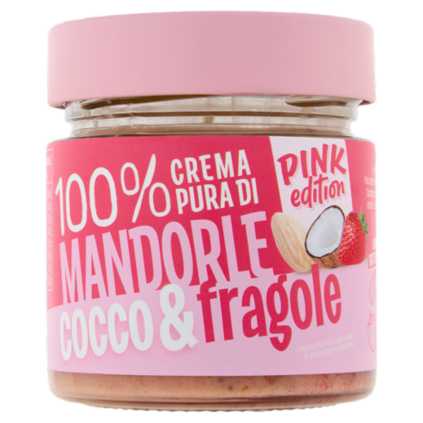 Euro Company Pink edition 100% Crema Pura di Mandorle, cocco & fragole 175 g