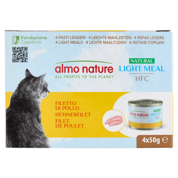 almo nature Natural Light Meal HFC Filetto di Pollo 4 x 50 g