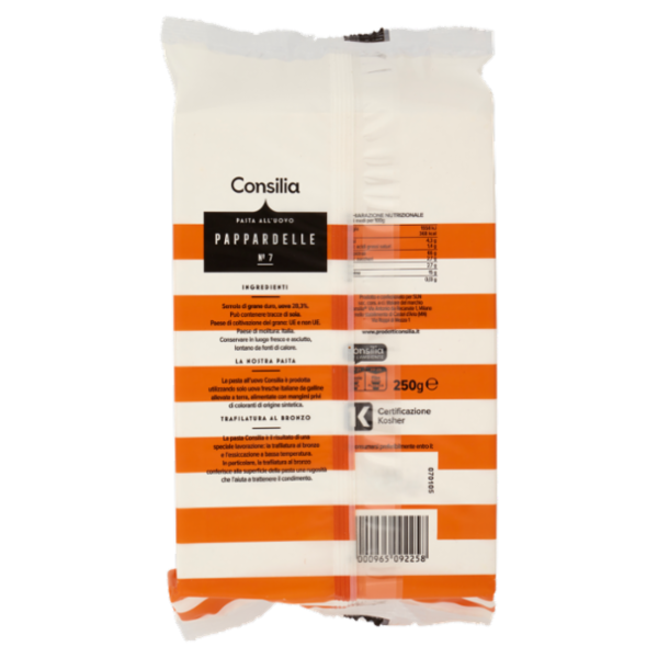 Consilia Pasta all'Uovo Pappardelle N.7 250 g